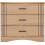 Seconique Tessa 3 Drawer Chest - Natural Oak Effect 5