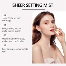(1pc) Sunglaze Sheer Setting Mist Sunscreen SPF 50,Shimmering Body Oil Mist