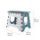 1X Blauwe Plastic Foldable Met Ergonomische Handgreep 2