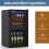 TANGZON Under Counter Fridge, Drinks Beer & Wine Fridge with LED Light 3