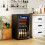TANGZON Under Counter Fridge, Drinks Beer & Wine Fridge with LED Light 5