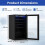 TANGZON Under Counter Fridge, Drinks Beer & Wine Fridge with LED Light 6