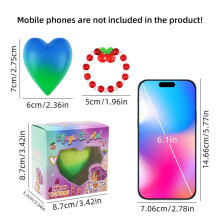 (Matches the image) Children's Inflatable Toy Surprise Blind Box Girl's Colorful Bracelet Soak In Water Incubate Love Bracelet