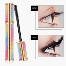 (matches the image) Bright Starry Sky 4D Silk Fiber Lashes Thick Lengthening Mascara Curls Are Naturally Not Easy To Take Off
