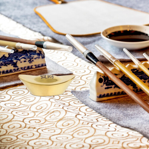 1Kunstzinnige Messing Brush Pen Rust Voor 2