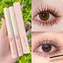 (Brown) 1Pc Curling Mascara Ultra-fine Brush Head Mascara Thick Long Curling Non-smudge Mascara Comestics