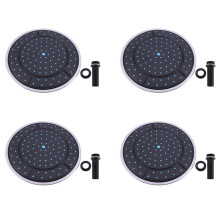 4Pcs 25cm Plastic Round Shape Rainfall Powered Shower Room Top Shower Roof Nozzle Cabin Accessories