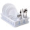 Tatay Dish Drying Rack with Tray BPAFree PP Dish Drying Rack with Compartme 2