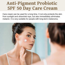 Probiotic Sunscreen, Anti-Pigment ProbioticSPF 50 Day Care Cream, Relief Sun Probiotic Sunscreen Nourishing Skin Protection and UV Defense