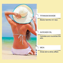Sunlight Protector Spray for Face and Body, Gold Glitter Suncream Spray, SPF 40+ Shimmering Spray, Broad Spectrum Suncream Waterproof UVA/UVB Protecti