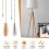 4 Pieces Ceiling Fan Chain Pulls Wooden Pull Chain Extension Pull Chain for Ceiling Light Lamp Fan Chain (Silver and Wood Color) 6