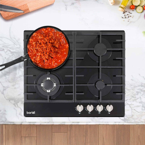 Baridi Kitchen Appliance Bundle 60cm Integrated FanAssisted Oven Black Glas 2