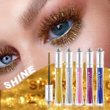(Matches the image) Glitter Flash Mascara Shimmering Diamond Sparkle Mascara,Waterproof,Smudge-Proof, Long Lasting Volumizing Eye Makeup