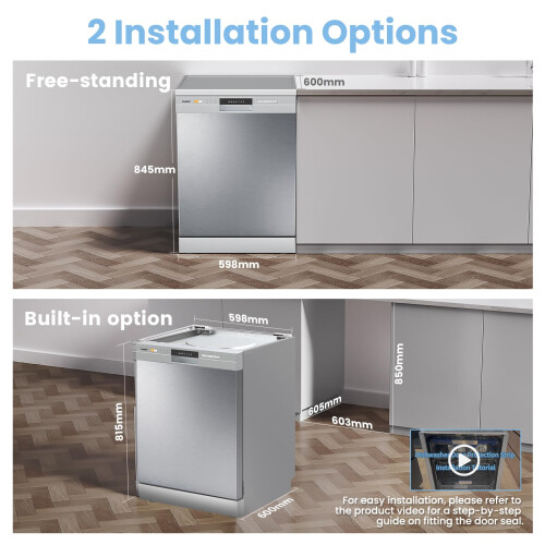 COMFEE Dishwasher Freestanding with 13 Place Settings Full Size Dishwasher 1