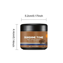 Body Tanning Cream Bronzer Body Lotion Wheats Skin Care Cream Sunless Tanning Lotion Sunscreen Cream 50g