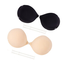 Soutien-gorge adhésif Push Up épais sans-Couleur de peau noir A