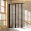 Living And Home 5 Panel Folding Over Bath Shower Screen 1