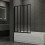 Living And Home 5 Panel Folding Over Bath Shower Screen 3