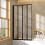 Living And Home 4 Panel Folding Over Bath Shower Screen 1