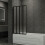 Living And Home 4 Panel Folding Over Bath Shower Screen 3