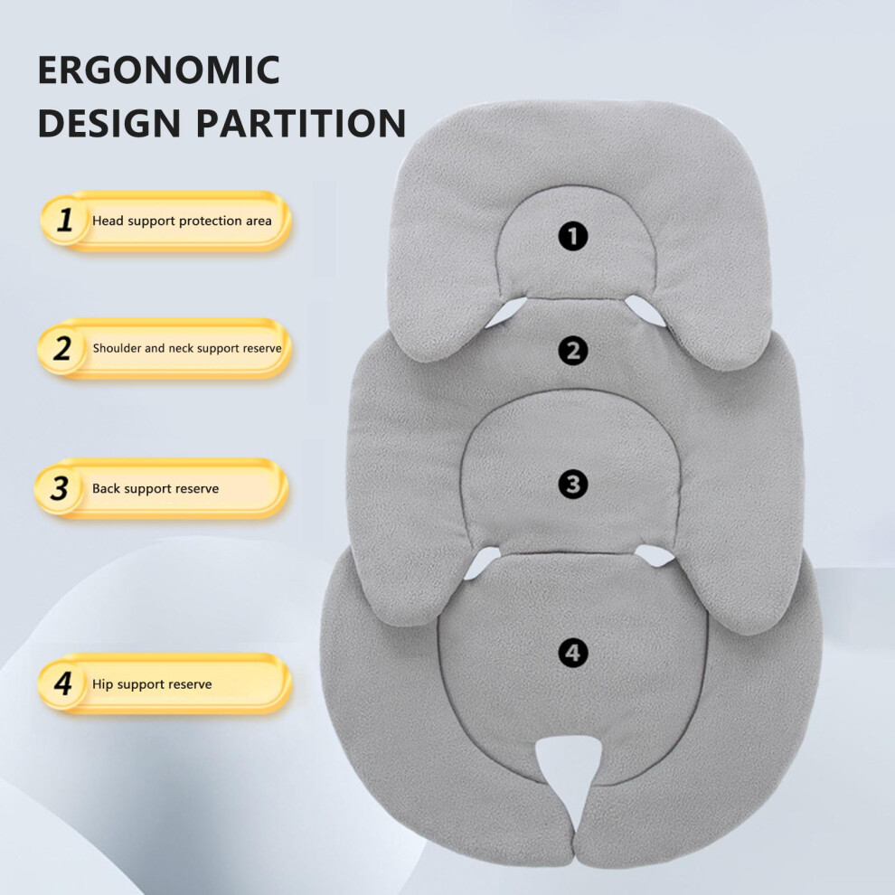 Phui-Pet-Supplies (Gray Telescopic Pad) Baby Stroller Cushion - Universal Fit