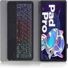 12.7 Inch Magnetic Detachable Bluetooth Keyboard Case with Colorful Backlit Keys for Lenovo Tab P12