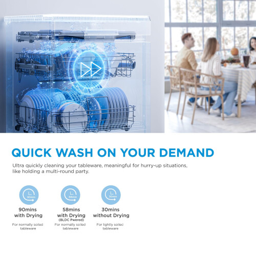 Midea Slimline Dishwasher with 10 Place Settings WiFi Connected 45 cm Width 1