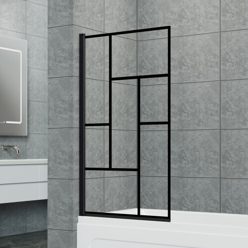 Living And Home 180 Degree Rotation Over Bath Shower Screen