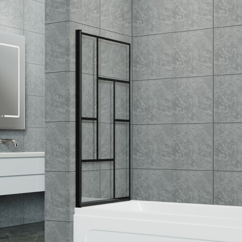 Living And Home 180 Degree Rotation Over Bath Shower Screen 2