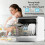 Hermitlux Table Top Dishwasher 6 Programmes, 5 Place Settings, Glass Door 6