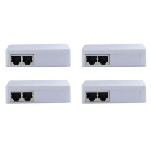 4X Extender PoE A 2 Porte 10/100Mbps 1 A 2 Ripetitori PoE 12V 1A 250 M di Distanza per Alimentare PoE Standard/Telecamera IP