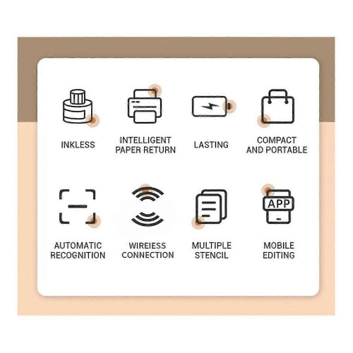 Label Thermal Printer, Compatible with IOS, Android Inkless Printer,Label Maker for Business and Ret 2