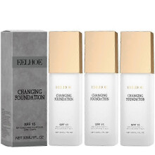 (3pcs) Color-Changing Foundation for Women Hydrating Magic Skin-Changing Foundation Moisturizing Lightweight Non-Greasy