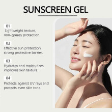 (2pcs) SPF50 Invisible Gel Sunscreen - Broad Spectrum & Water Resistant for Daily Use | Non-Greasy Formula with Vitamin C & Niacinamide