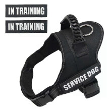 Service Dog Harness with Reflective Patches Adjustable for Medium to Large Dogs