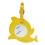 Baby Shark Luggage Tag Yellow 2