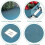 Wreath Storage Container 30 Inch Hard Shell with Removable Pockets Blue 4