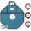 Wreath Storage Container 30 Inch Hard Shell with Removable Pockets Blue 5
