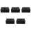 5X PU Tissue Box Remote Control Holder Multifunctional Desktop Organizer Pencil Scissor Container (Black) 1