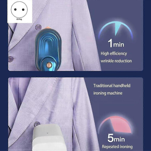 Handheld Garment Steamer 1200W Portable 230ml Vertical Ironing Ceramic Panel EU Plug Green 1
