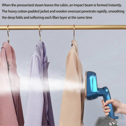 Handheld Garment Steamer 1200W Portable 230ml Vertical Ironing Ceramic Panel EU Plug Green 2