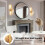 Easy Installation Iron Wall Sconce Soft Ambients-C Type black 11