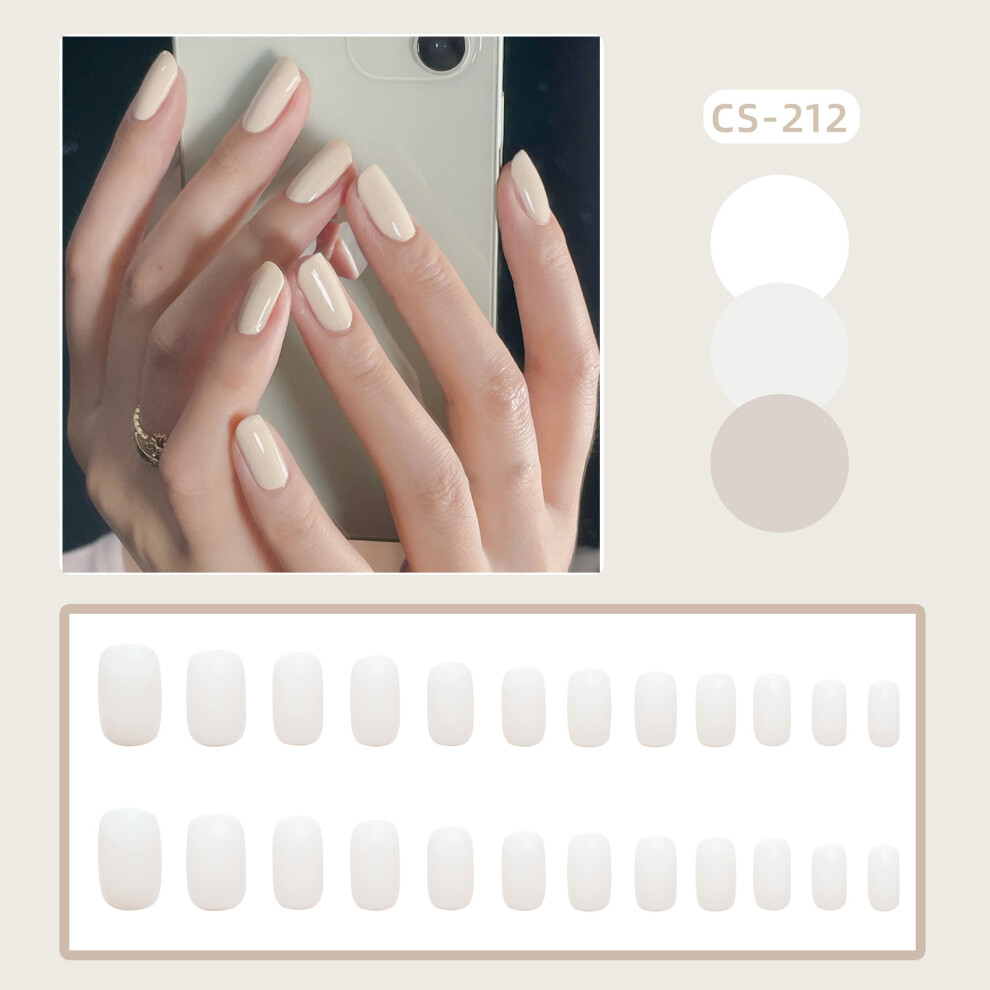 Reach-Tools (Jelly Glue Model) Beige Fake Nails, Long Lasting & Waterproof