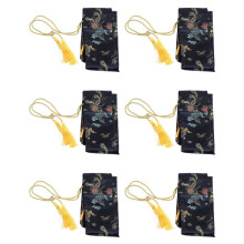 6pz 135cm Dragon E Phoenix Katana Samurai Sword Bag Tissu Black
