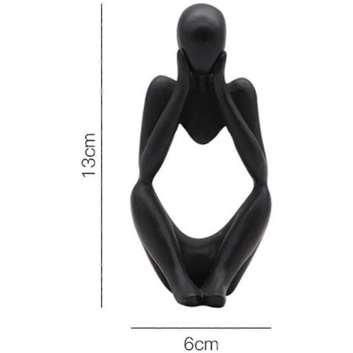 The Thinker Statue Abstract Sculpture Resin Desktop Decor Office Ornament 1