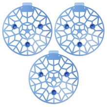Set di 3 vassoi per la coltivazione di angurie, supporti agricoli in plastica per meloni, 20x20x3,8 cm