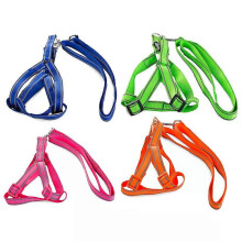 Reflective Dog Harness and Leash Set, 130cm Length, Adjustable 44-59cm, Blue Pink Orange Green