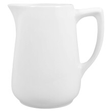 Keramik-Milchkännchen für Kaffee, 500 ml weißes Porzellan-Sahnekännchen für Latte Art