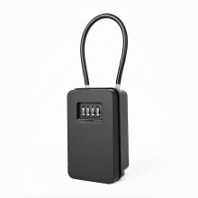 Smart Door Lock Key Box with Password, Hanging Type, No Drill Installation, Solid Wearproof Design