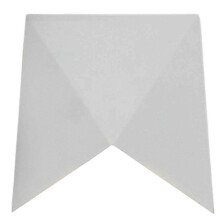 Outdoor Waterproof LED Wall Lamp White Aluminum IP65 Exterior Lighting Fixture